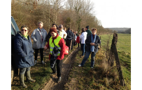 Moments de la randonnée de Quesnoy le montant du 16 février 2014
